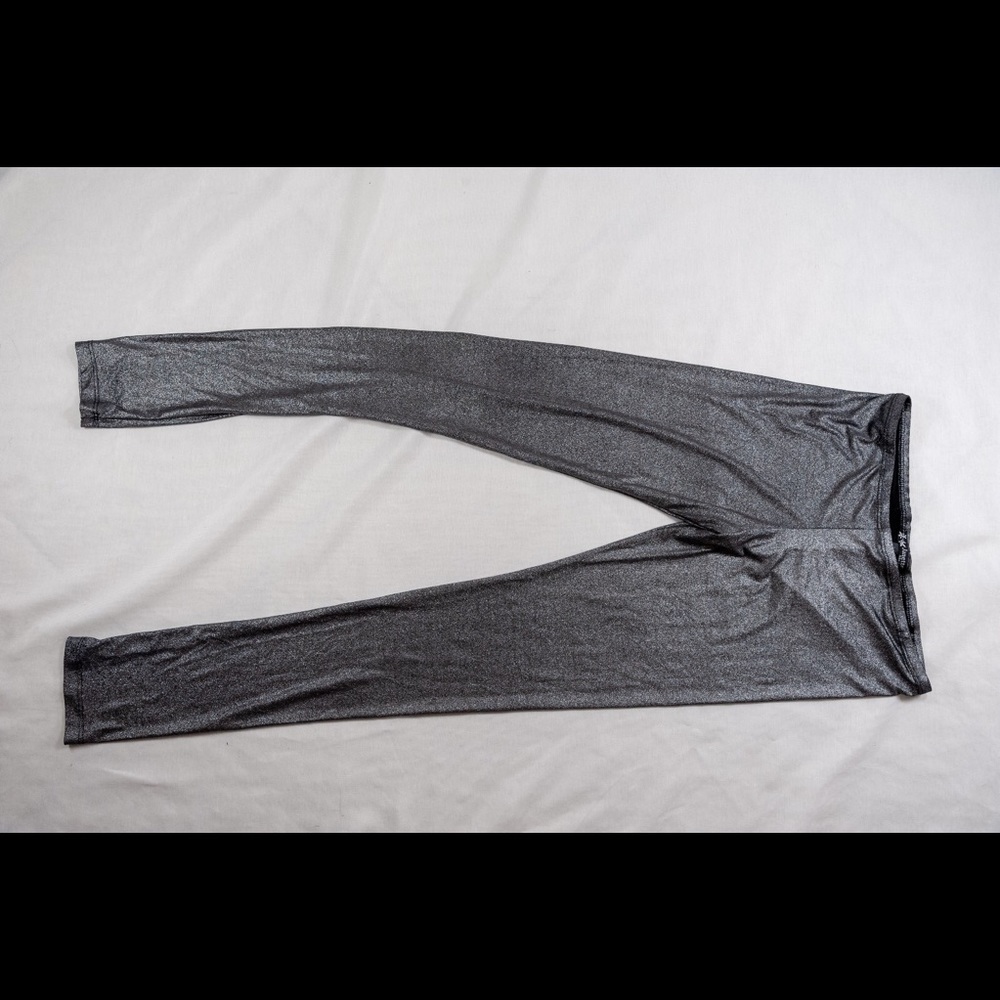 Sparkly grey leggings